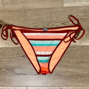 Arie swim suit bottoms size large with tied sides